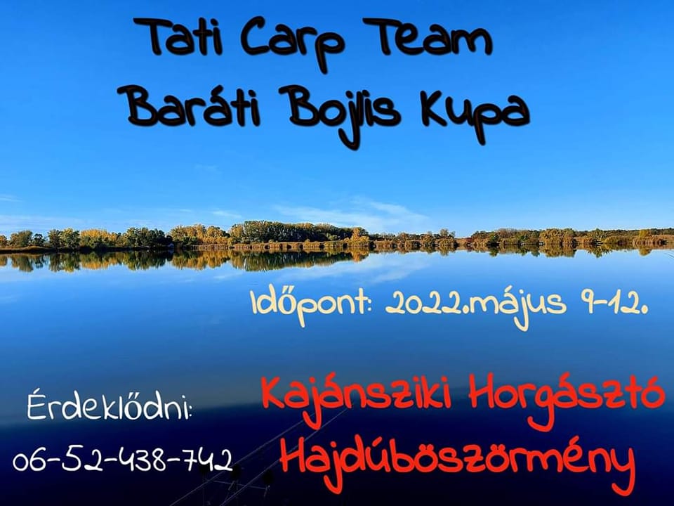 Tati Carp Team Baráti Bojlis Kupa poszterje